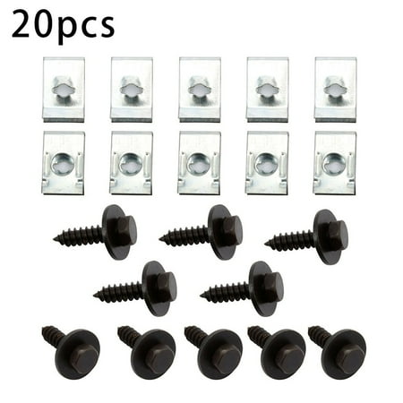 

20X U-Type Clip Car Dashboard Panel Fender Screw Speed Fastener Bolt Nut For Bmw
