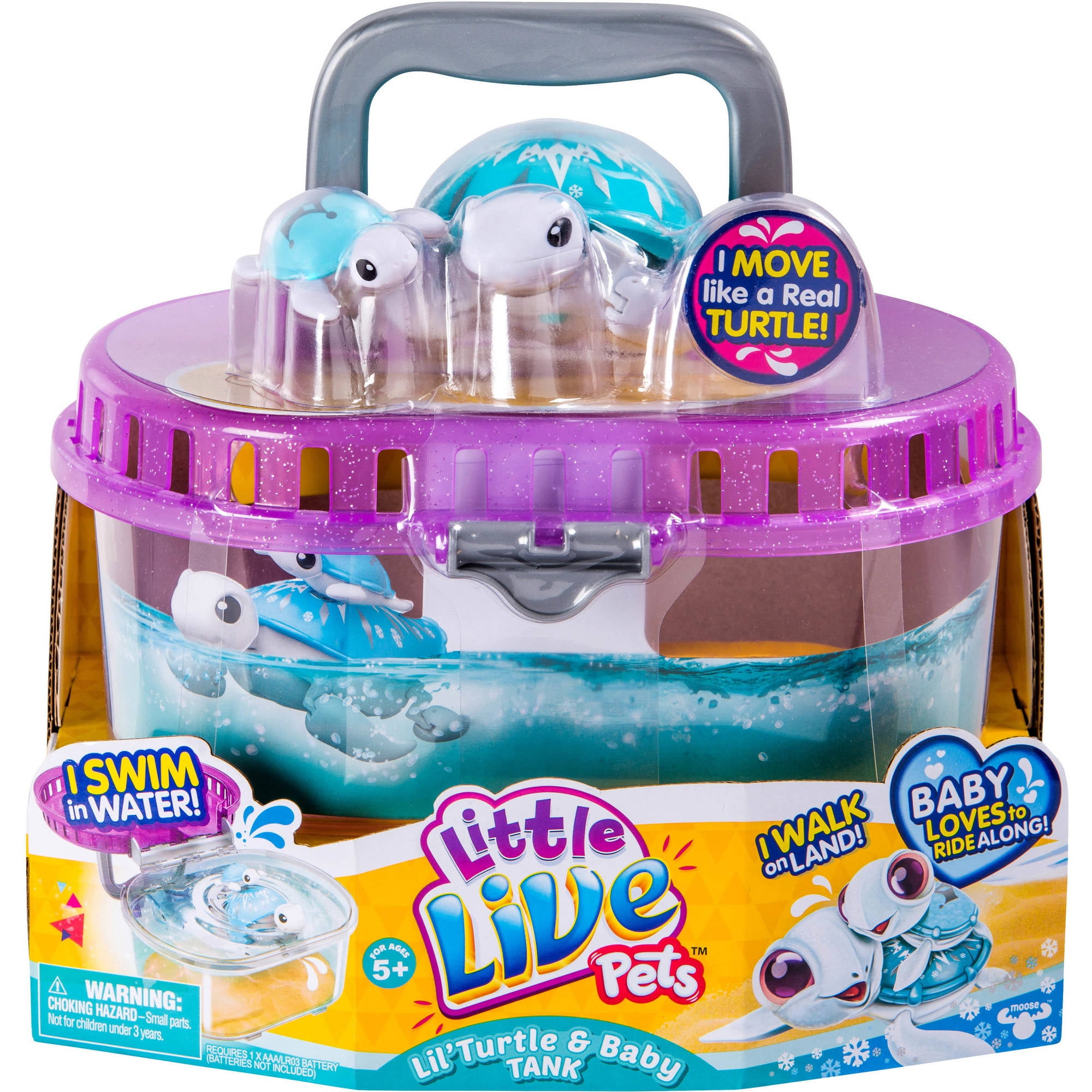 Little Live Pets S4 Lil' Turtle Tank - Walmart.com ...