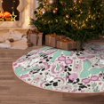 thumbnail image 4 of Salouo West Cowgirl Disco Christmas Tree Skirt 36" Farmhouse Christmas Decorations Snowman Xmas Tree Skirt Tree Mat for Holiday Party Decor, 4 of 8