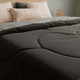 thumbnail image 3 of Edredón King Size Negro Roomi 100% Algodón + Funda Decorativa, 3 of 5