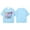 Z-14-Light Blue, variant on Hwmodou Girls Kids 100 Days Of School Print Crewneck Loose Short Sleeve Spring T-Shirts Casual Holiday,3-13Y