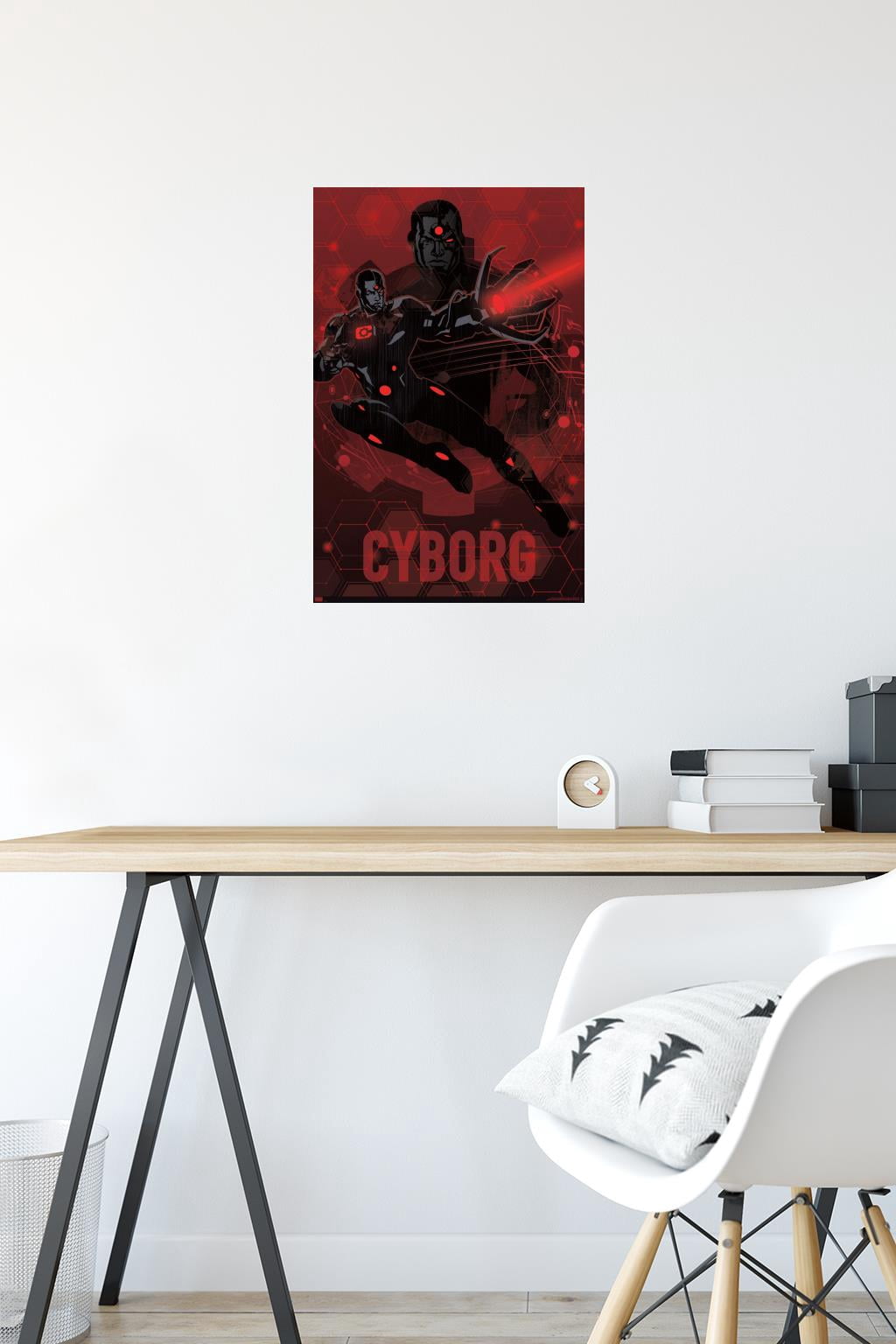 DC Comics: Dark Artistic - Cyborg Wall Poster, 14.725" x 22.375"