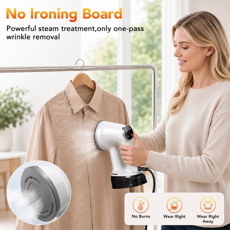 VAMOUT Vacuum Steamer, 1200W 2-in-1 with Suction photo 3