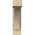thumbnail image 2 of Ekena Millwork 6"W x 20"D x 24"H Thorton Block Rough Sawn Bracket w/ Offset Brace, Douglas Fir, 2 of 25