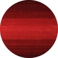 thumbnail image 1 of Ahgly Company Indoor Round Abstract Orange Contemporary Area Rugs, 5' Round, 1 of 1
