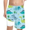 thumbnail image 1 of Hiiyo Shorts de Plage pour Petits Garçons Imprimé Dinosaure Compression, 1 of 4