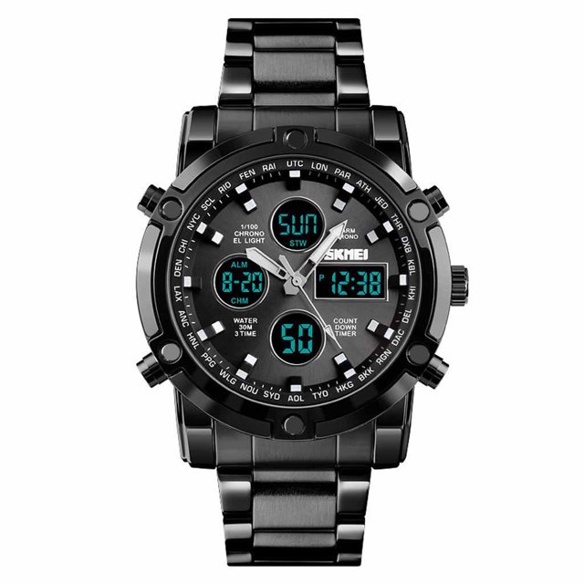 Multifunctional Outdoor Watch Double Display Luminous Sports Electronic Watch