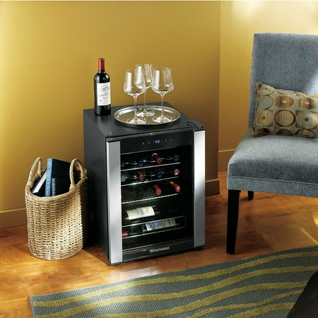 Wine Enthusiast - Evolution Series 20-Bottle Wine Refrigerator - Black