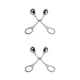 thumbnail image 1 of Scienceny Stainless Steel Meatball Maker Restaurant Meat Prop Tools Form Manual Forming Clamp Clip Mould Cookware Making Fish Riceball S (16.5 * 6.8 cm) 2piezas, 1 of 6