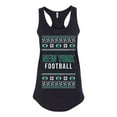 thumbnail image 2 of Wild Bobby City of New York NY American Football Fantasy Fan Sports Women Racerback Tank Top, Black, Medium, 2 of 6