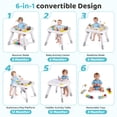 thumbnail image 7 of Babyeap 6-in-1 Baby Activity Center,Infant Activity Center Jumper with Detachable Toys and Music,6 Months +, 7 of 7