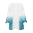 thumbnail image 4 of Women 3/4 Sleeve Kimonos Cardigan Button Down Floral Lightweight Cardigan Dressy Casual Fall Clothes Tops, 4 of 7