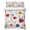 Red Blue, variant on Full Quilt Set 78''x90'', Orange Grey Forest Lightweight Summer Bedspread Coverlet Set with 2 Pillow Shams, Grey Modern Art Oil Painting Breathable All Season Quilt Bedding for Bedroom/Guest Room