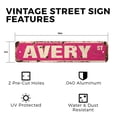 thumbnail image 2 of AVERY Vintage Style Rustic Street Sign – (2 Pack) Childrens Name Room Sign Retro Decorative Wall Sign for Home, Bar, Garage, or Outdoor Use | 4" X 18" Aluminum Metal Road Sign, 2 of 6