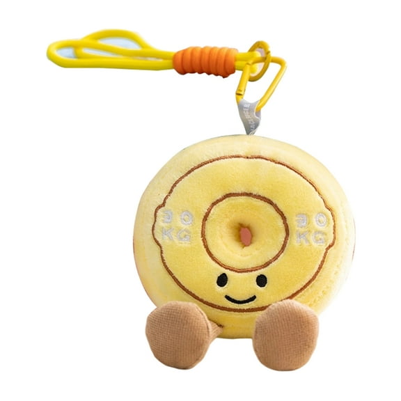 Soft Barbell Dumbbell Kettlebell Plush Toy for Home Gym Theme Office Stress Relief Lightweight Floppy Keychain Pendant