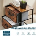 thumbnail image 2 of Bigleap Nightstand Set 2, 2 Drawer Dresser for Bedroom, Bedside Furniture, End Table for Bedroom, Closet, Entryway, Brown, 2 of 8
