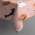 thumbnail image 3 of Pastel Halloween Icons Pattern Rectangle Tablecloth 60"x84",Waterproof Polyester Rectangle Table Cloth, Wipeable Spillproof Polyester Tablecloth for Dining, Camping, Indoor and Outdoor, 3 of 5