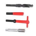 thumbnail image 3 of Stainless Steel Thread Repair Kit with M18x1.5 Inserts - 10-Piece Set for Automotive & Aluminum Alloy Workpieces, 3 of 7
