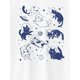 thumbnail image 3 of Space Cat Graphic T-Shirt for Cat Lovers - Casual Loose Fit Short Sleeve Top, Cotton Spandex Blend, Machine Washable, Spring/Summer Collection, 3 of 6