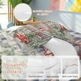 thumbnail image 2 of Merry Christmas Comforter Set California King Size, Xmas Tree Red Truck Snowflake Blue Soft Bedding Set for Man Woman, 4 Pieces Duvet Cover Set with Fitted Sheet, 2 Pillowcases, 2 of 9