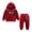 Burgundy, variant on Odeerbi Toddler Sweatshirt Baby Velvet Fabrics Coat Pants 2PCS Set Kids Sweater Boys Girls Red