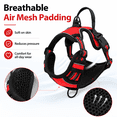thumbnail image 4 of SDFTDG No-Pull Dog Harness with Handle Reflective Breathable Adjustable S-XL(M,Red), 4 of 9