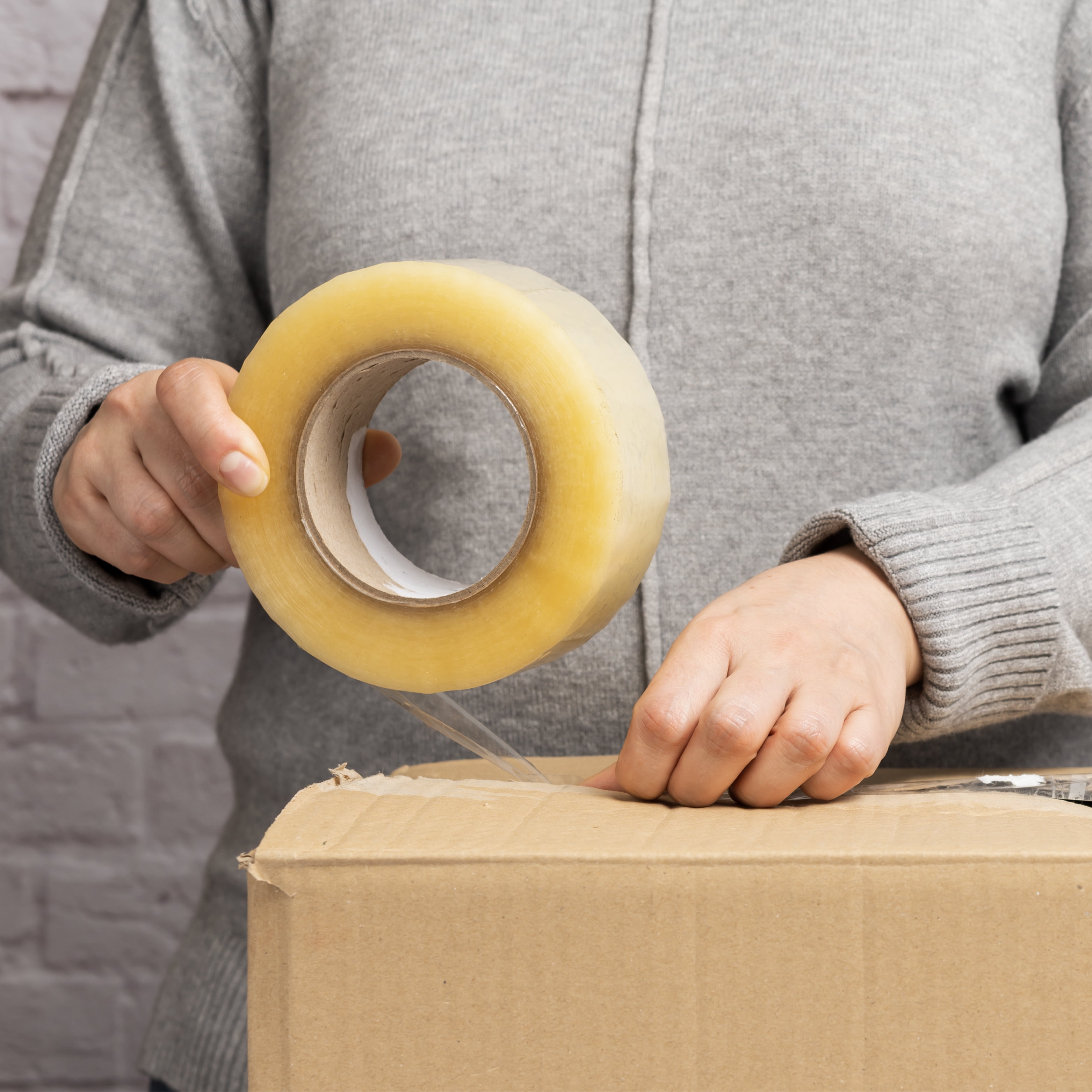 Clear Packing Tape, Shipping Tape Rolls, 2.83 Inch x 110 Yards 1.9 Mil Thick, Pack of 24 Rolls