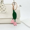 thumbnail image 4 of EGNMCR Advanced Sense Tanned Leather Cowhide Car Rearview Mirror Decoration Bag Pendant Keychain Decoration Artificial leather keychain, 4 of 6