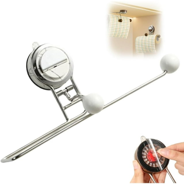 Suction Cup Cloth Roll Paper Storage Rack Wall Mounted Towel Bathroom Towel Tissue Detachable Storage Rack