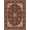 Rust Red, Pattern 2, variant on ODIKA Vintage Papel Symmetrical Frame Intricate Botanical Aged Distressed Non-Slip Chair-Friendly for Home Office, Gaming Room, Under Desk