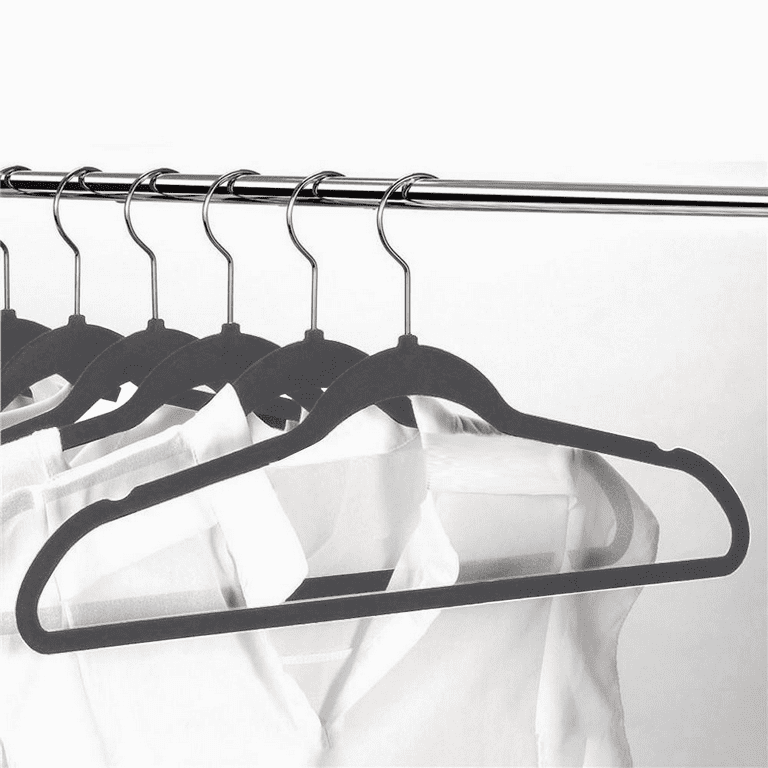 Utopia Home Kids Hangers Velvet (Pack of 30) - 11 inch Durable Baby Hangers for Closet - Perfect Toddler Hangers for Everyday Use (Grey)