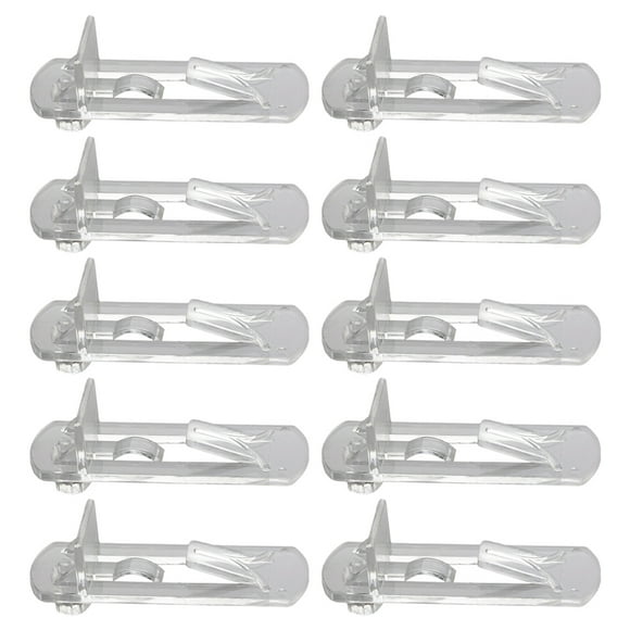 Shisuyan 10pcs Locking Shelf Pins Cabinet Shelf Clips Locking Shelf Support Pegs for Book Shelves Furniture
