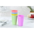 thumbnail image 3 of Plastic Tumblers Reusable Plastic Drinking Cups, Set of 12 Unbreakable BPA Free Dishwasher Safe for s Adults Home Party Cups Indoor Outdoor Use, 4 Assorted Colors, 3 of 9