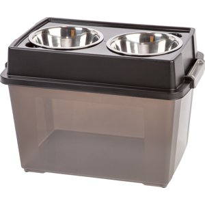 IRIS USA Large Elevated Dog Feeder with Storage