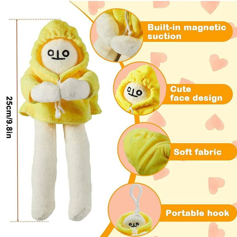 Banana Doll Man Plush Banana Toy Man with Magnetic Changeable Plush Pillow  Toy Man Doll Decompression Toy Stuffed Doll Toy Present