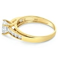 thumbnail image 3 of Ioka - 14K Yellow Solid Gold 1 Ct. Round Cut Cubic Zirconia CZ Wedding Engagement Ring - Size 6, 3 of 6