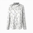 thumbnail image 4 of Towmus Button Down Shirts for Women Dressy Floral Printed Long Sleeve Blouse Business Casual Work Tops Fall Cardigan Shirt, 4 of 5
