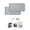 Gray, variant on Weatherproof Silicone License Plate Frame Set With Anti-Theft Screws For Vehicles 2Pcs