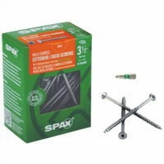 Spax 5034906 3.5 in. 1 lbs Flat Head Multi-Purpose Screws, 59 per Pack