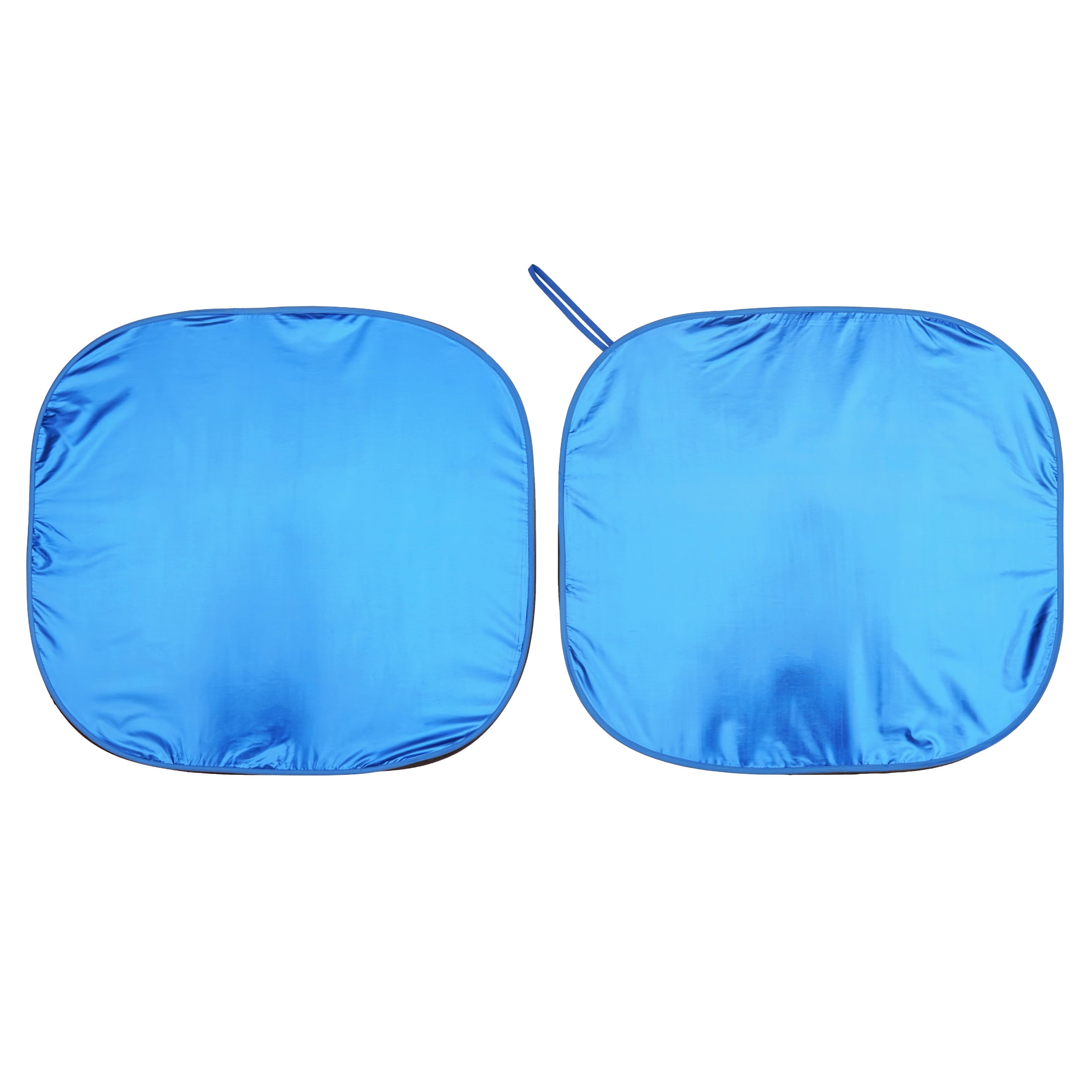 Auto Drive Blue Twist Windshield Sun Shade 31.5x28.5 inches Pair