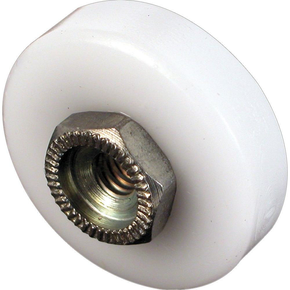7/8 in., Flat Roller Ball Bearing Tub Enclosure with Threaded Hex Hub (2-pack)