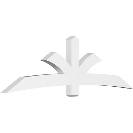 

96 W x 28 H x 4 D x 6 F 7/12 Pitch Davenport Architectural Grade PVC Gable Bracket
