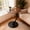 Walnut, variant on PinkSheep Small Round Side Table End Table Coffee Table Drink Table for Living Room Bedroom, Walnut