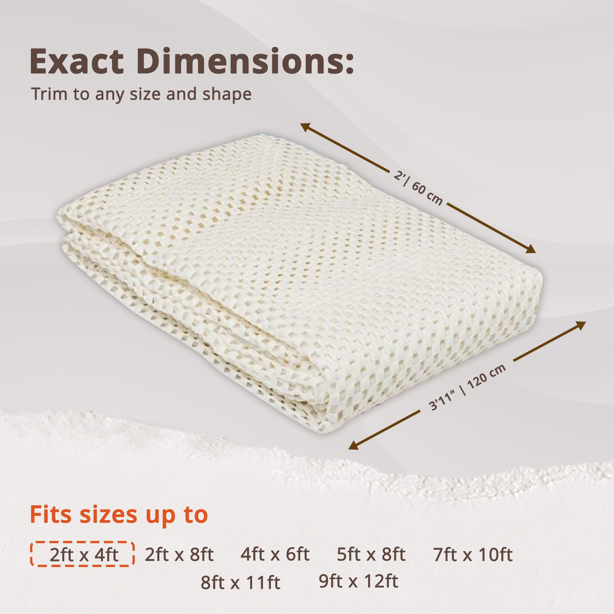 Rug Branch Rug Pad Collection Premium Standard Soft PVC Non-Slip Rug Pads