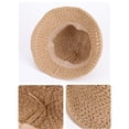 thumbnail image 5 of SGMVNU Sun Hat for Women Summer Straw Beach Hats Floppy Crochet Hat Travel Bucket Hat Foldable Packable, One Size, Beige, 5 of 7