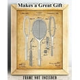 thumbnail image 5 of Tennis Racket - 11x14 Unframed Patent Print - Great Gift for Tennis players, 5 of 6