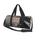 thumbnail image 1 of Balery Black Dragon Cliff Dawn Bolsa de Gimnasio para Mujeres y Hombres, Bolsa de Viaje Impermeable, Bolsa de Fin de Semana con Compartimento para Zapatos y Bolsillo Húmedo, 1 of 6