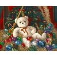thumbnail image 2 of Kruskamp, Janet 32x26 Gold Ornate Wood Framed with Double Matting Museum Art Print Titled - The Christmas Bear, 2 of 4