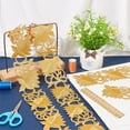 thumbnail image 4 of 2M Floral Embroidery Iron on/Sew on Polyester Ribbon Patches Hollow Trim for Costume Accessories Leaf Pattern 2-1/2 inch(65mm) Polyester, 4 of 5