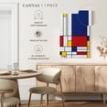 thumbnail image 5 of Elephant Stock Geometric Mondrian Ii Wall Art - Vertical Canvas Wall Art - Living Room Wall Decor - Abstract Canvas - Purple And Red Decor - 8" x 12", 5 of 8